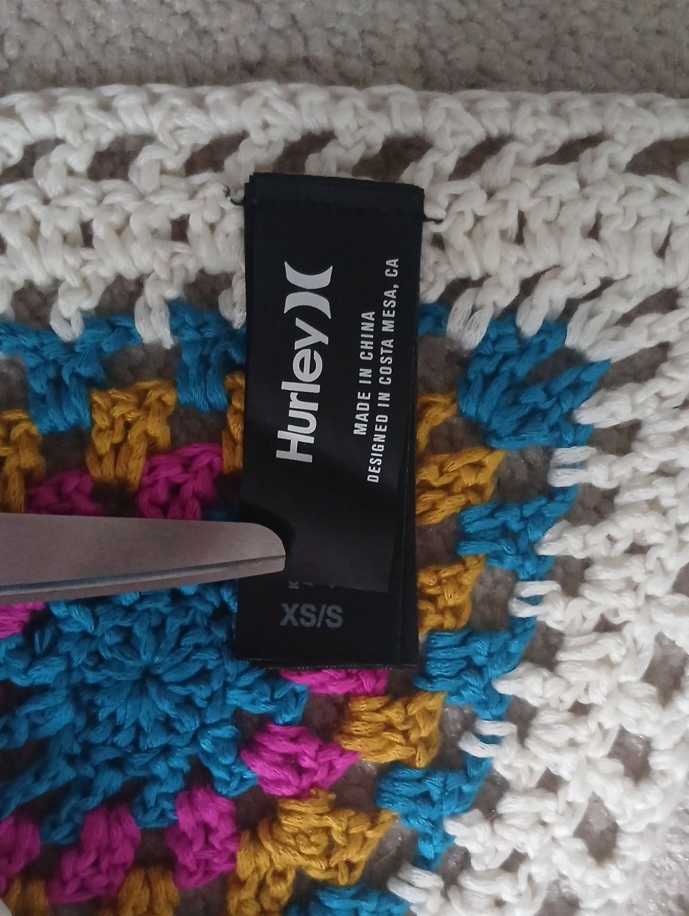 Hurley Crochet Diamonds Mini Coverup Dress - Picture 4 of 4